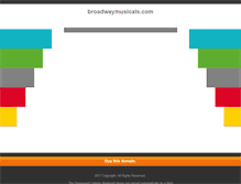 Tablet Screenshot of broadwaymusicals.com